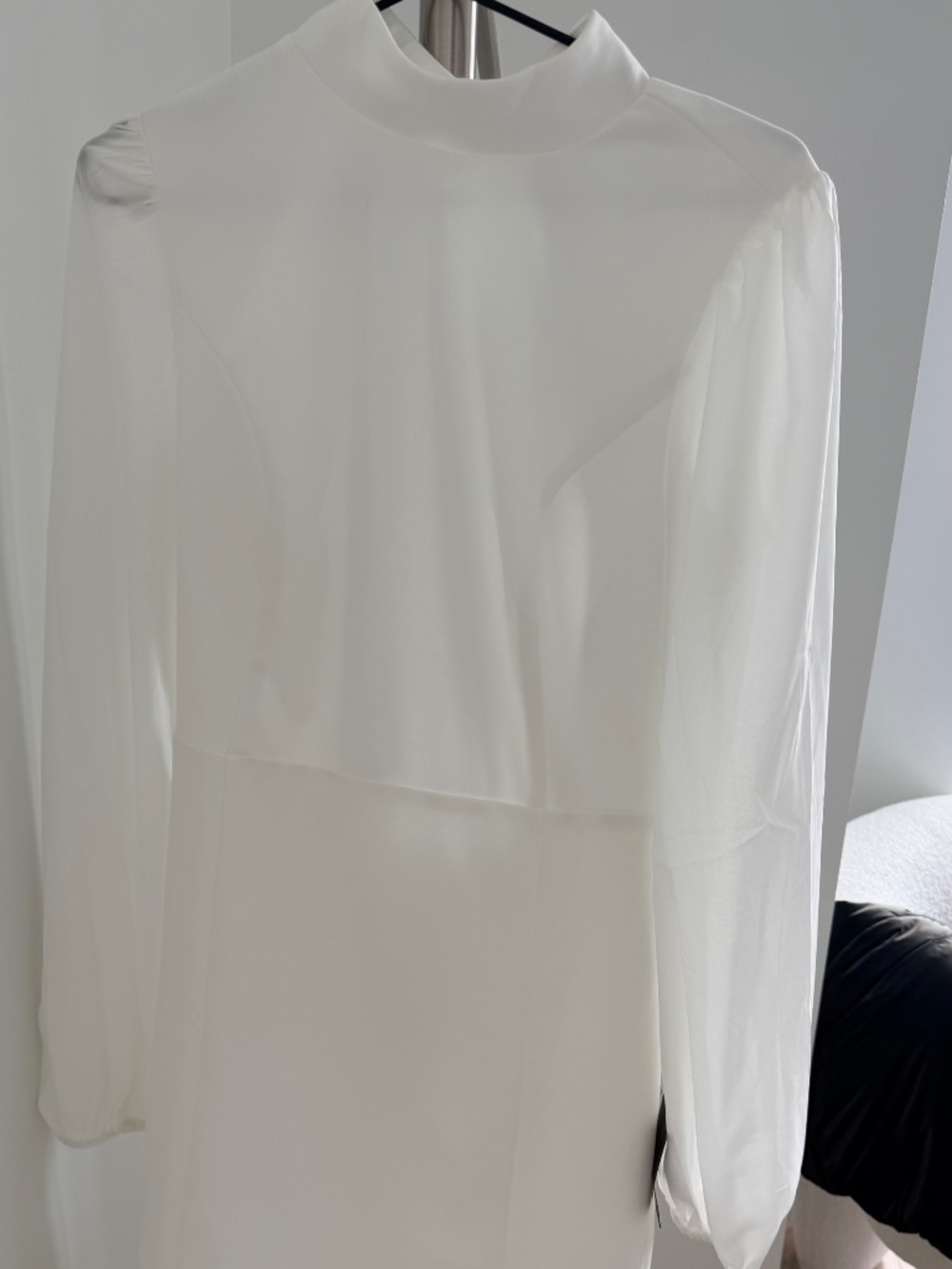 White Long Sleeve Dress